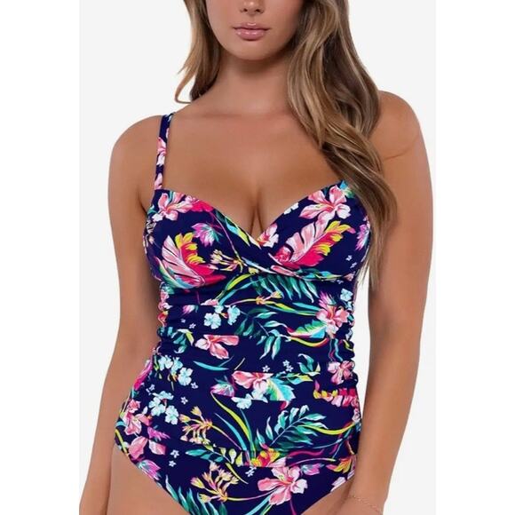 Sunsets Island Getaway Serena Convertible Tankini 34DD NWT - Picture 1 of 3